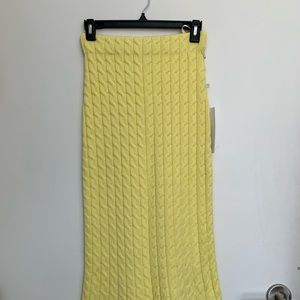 CITRUS KNIT TEA LENGTH SKIRT
